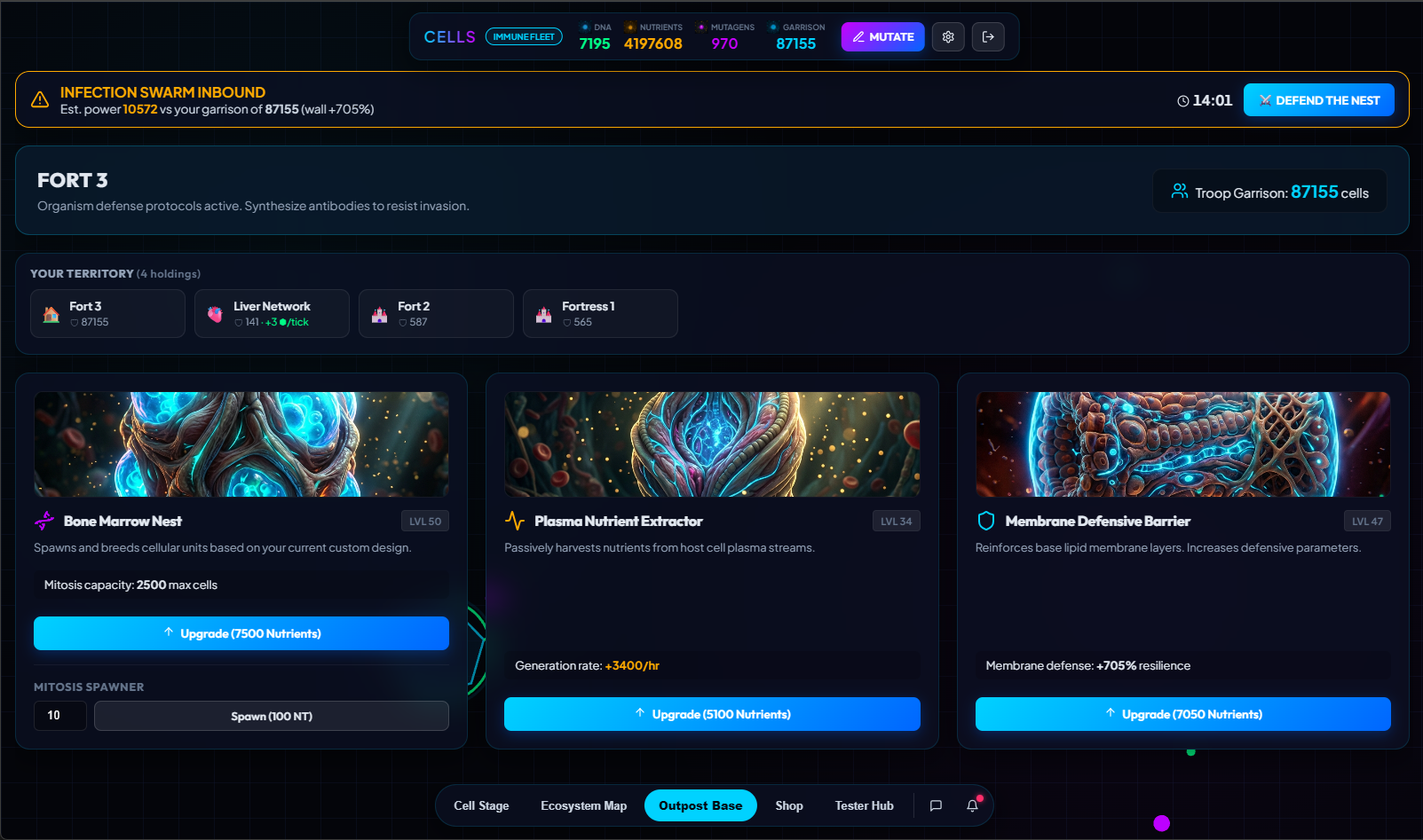 Cells product screen